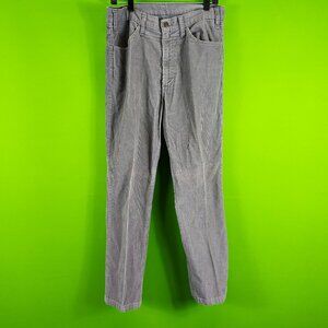 Levis Gray Corduroy Straight-Leg Pants W32 L30 Mens Casual Wear